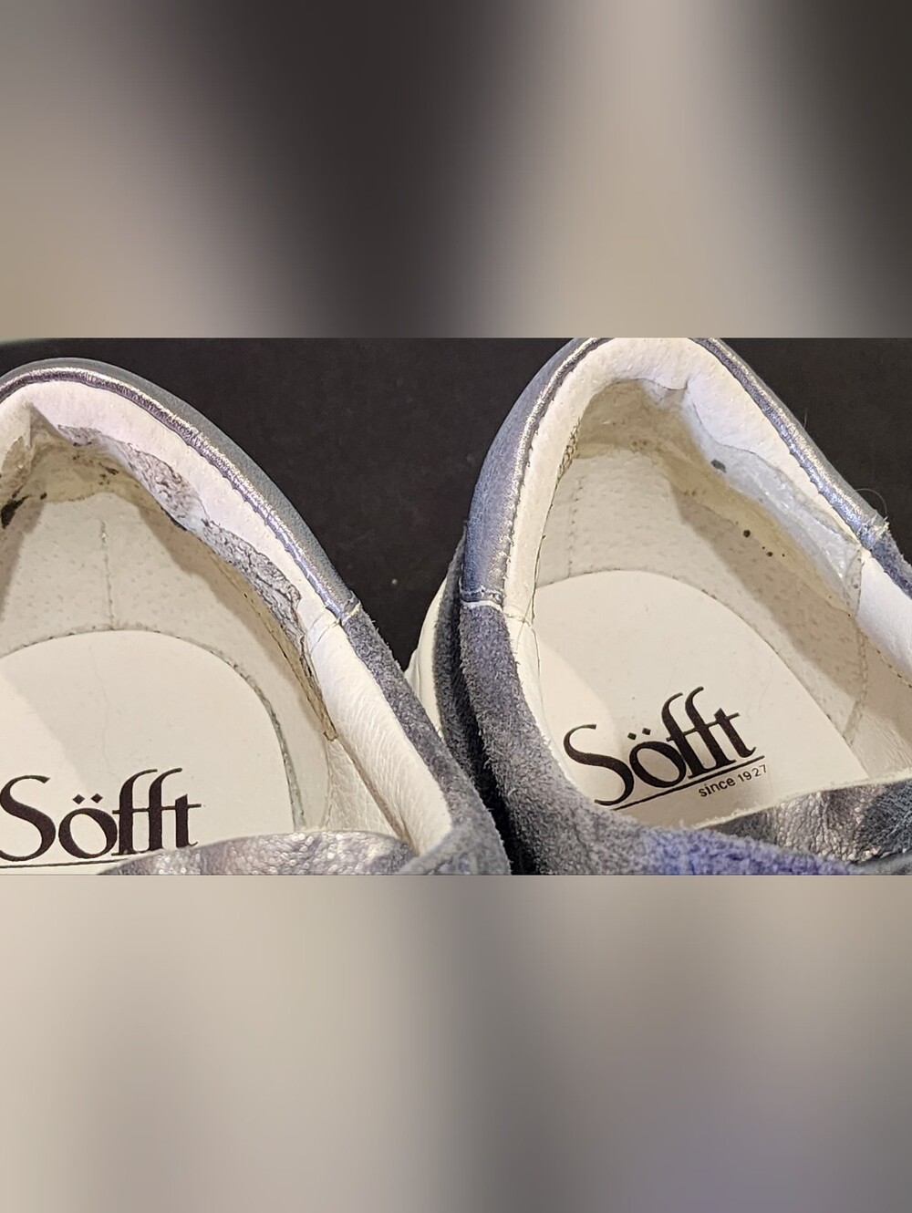 SOFFT | Fianna Lace-Up Suede Sneakers | Washed Indigo/Steel | U.S. Womens 7 - Picture 10 of 10